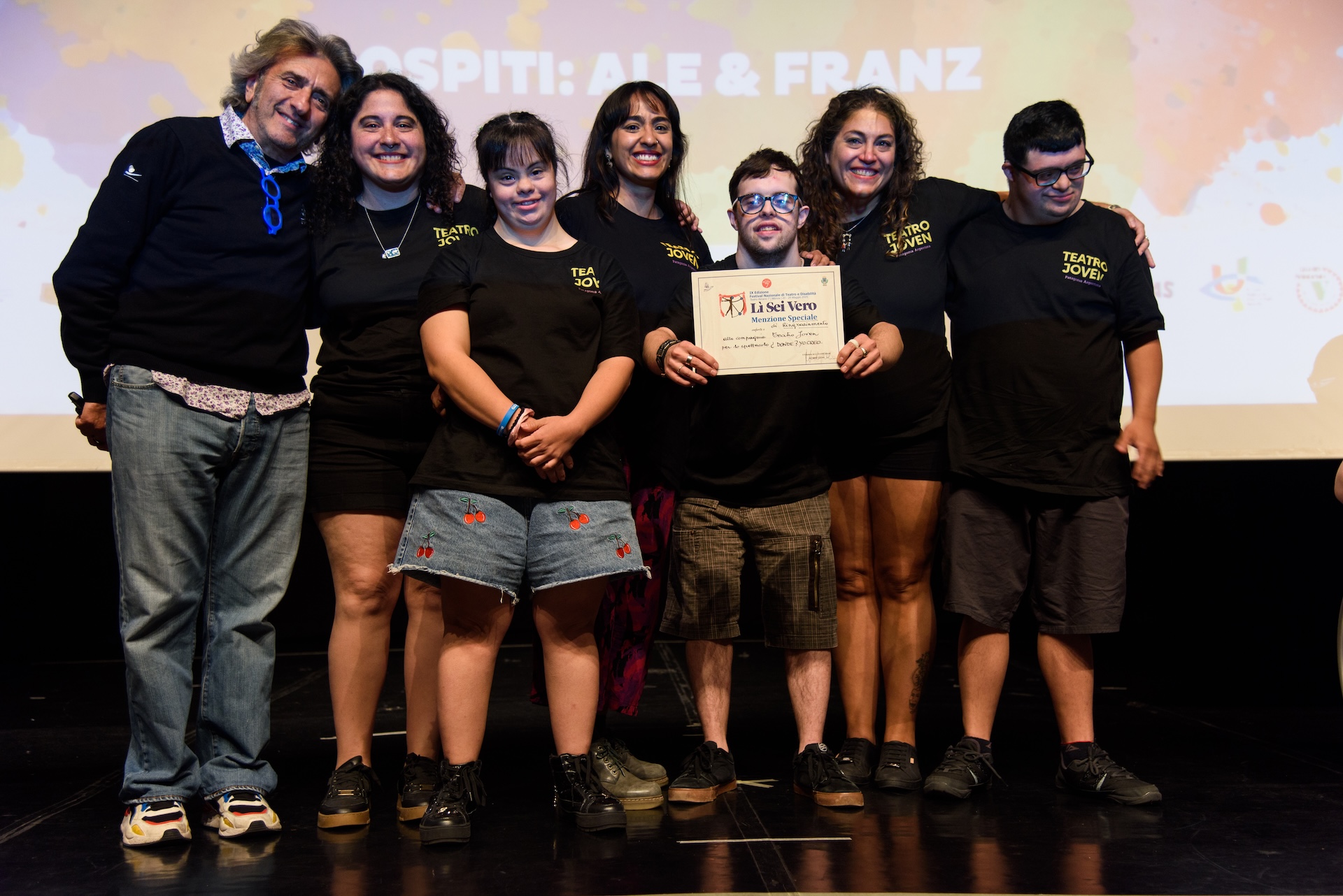 RINGRAZIAMENTO SPECIALE MILLEMIGLIA Donde Yo creo Dove Io credo Teatro Joven Patagonia Argentina Lì Sei Vero 2025 Il Veliero Monza